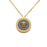 ヴェルサーチェ メドューサ ネックレス ゴールド メッキ レディース VERSACE 【中古】